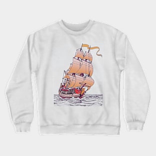 Tintin and snowy waving at you 4 Crewneck Sweatshirt